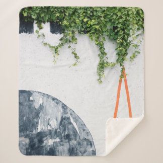GROEN VINES OP DE WALL SHERPA DEKEN