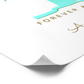 Groen vingerafdrukrondtrekkerboek poster (Hoek)