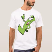 Groen vinkje aanvinken t-shirt (Voorkant)