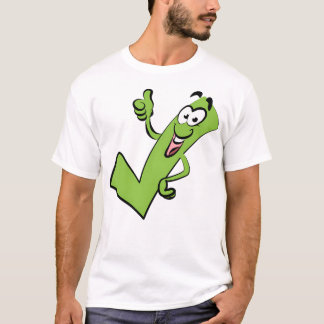 Groen vinkje aanvinken t-shirt
