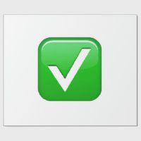 Groen vinkje in vak - Emoji