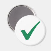 Groen vinkje magneet (Voorkant / Achterkant)