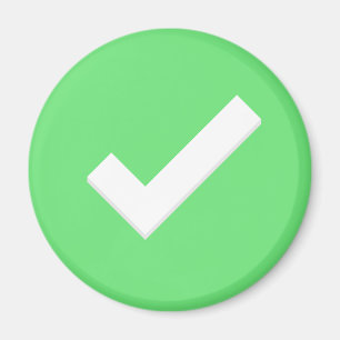 Groen Vinkje Schrijf Symbool Magneet