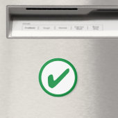 Groen Vinkje Schrijf Symbool Magneet (Insitu (Vaatwasser))