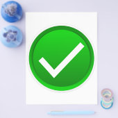 Groen Vinkje Symbool Flyer (Enkel)