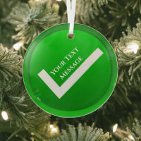 Groen vinkje symbool Kerstmis