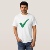 Groen vinkje t-shirt (Voorkant volledig)