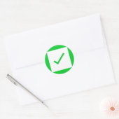 Groen vinkje teken teken teken icoon stickers (Envelop)