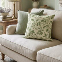 Groen Vintage Botanisch Toile Patroon