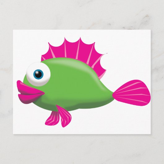 GROEN VIS BRIEFKAART (Voorkant)