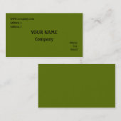 Groen Visitekaartje (Voorkant / Achterkant)