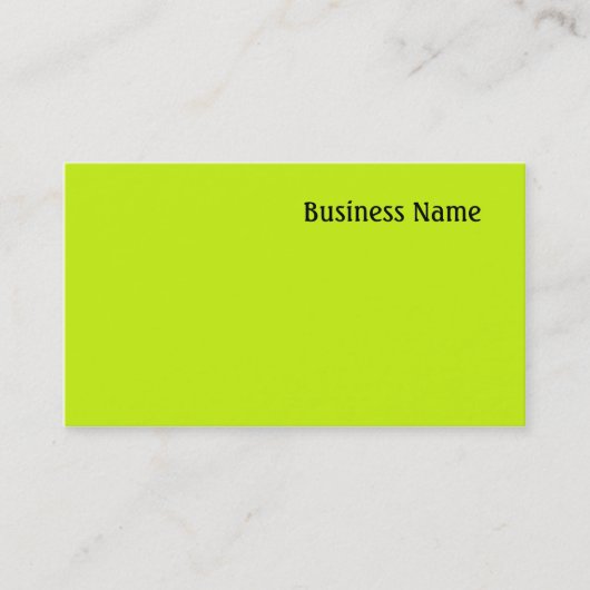 Groen Visitekaartje (Voorkant)