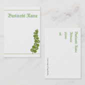 Groen Visitekaartje (Voorkant / Achterkant)