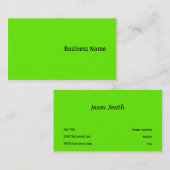 Groen Visitekaartje (Voorkant / Achterkant)