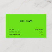 Groen Visitekaartje (Achterkant)