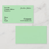 Groen Visitekaartje (Voorkant / Achterkant)