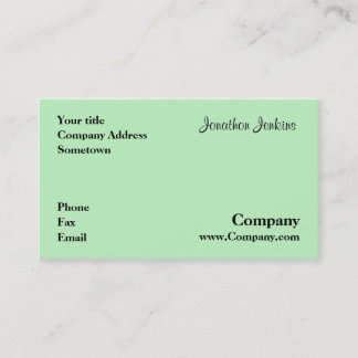 Groen Visitekaartje
