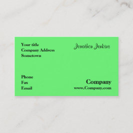 Groen Visitekaartje