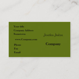 Groen Visitekaartje