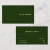 Groen Visitekaartje (Voorkant / Achterkant)