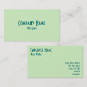 Groen Visitekaartje (Voorkant / Achterkant)