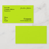 Groen Visitekaartje (Voorkant / Achterkant)