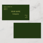Groen Visitekaartje (Voorkant / Achterkant)