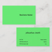 Groen Visitekaartje (Voorkant / Achterkant)