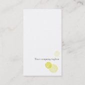 Groen Visitekaartje met Puff Flower (Achterkant)