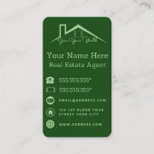 Groen Visitekaartje voor makelaars (Voorkant)