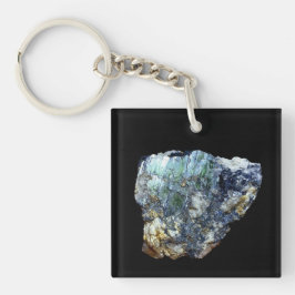 Groen Vivianiet Kristal Sleutelhanger