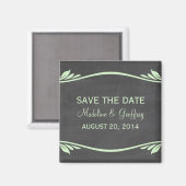 Groen Vlaams Chalkboard sparen de Magnet van de Da (Voorkant / Achterkant)