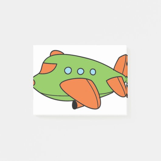 Groen vliegtuig post-it® notes (Voorkant)