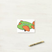 Groen vliegtuig post-it® notes (Op bureau)