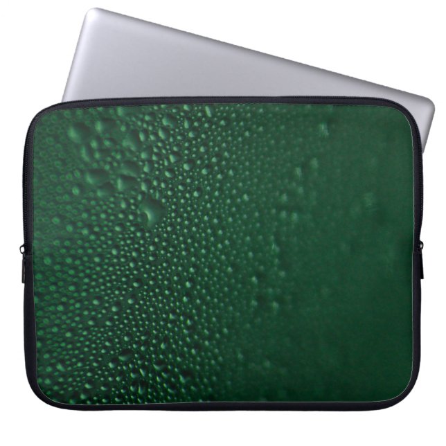 Groen vochtig laptop sleeve (Voorkant)