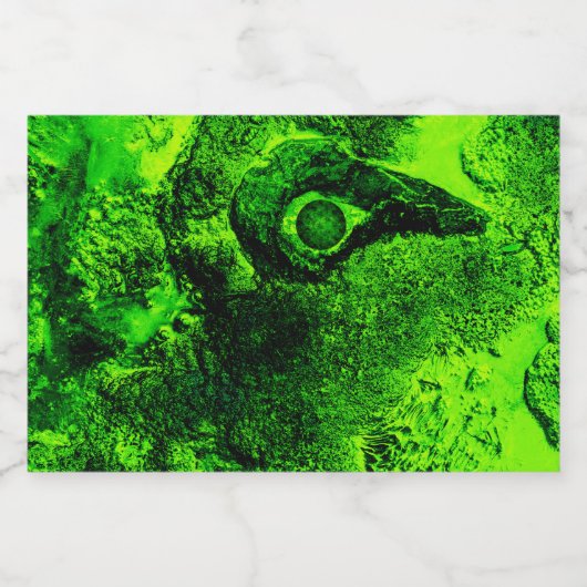 groen voedselcontainer etiket (Enkel label)