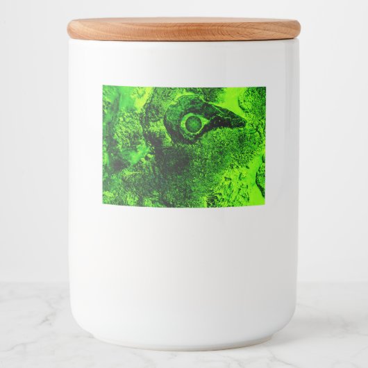 groen voedselcontainer etiket (Voorkant)