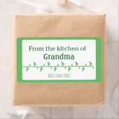 Groen voedseletiket etiket (Insitu)