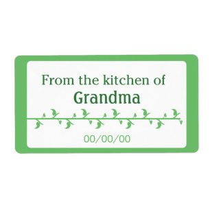 Groen voedseletiket etiket