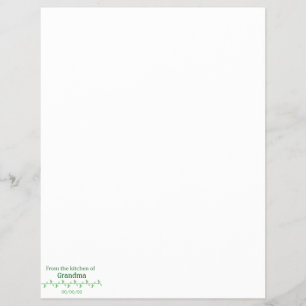 Groen voedseletiket flyer