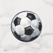 Groen Voetbal Sport Jongen Jersey Kinder Tafel Con Confetti (Kleine voorkant)