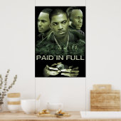 groen, volledig betaald poster (Keuken)