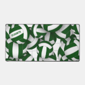 Groen volleybalteam kleuren atleet naam bureaumat (Voorkant)