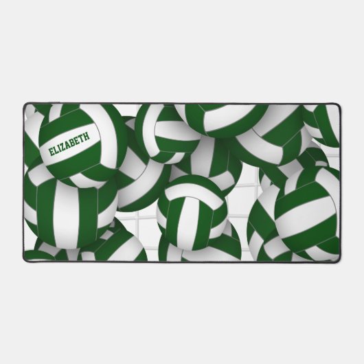 Groen volleybalteam kleuren atleet naam bureaumat (Voorkant)