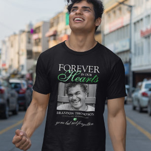 Groen Voor Altijd in Onze Hart Herdenkingsfoto T-shirt