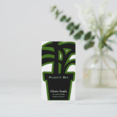 Groen voor de tuinbouw van huisplanten visitekaartje (Staand voorkant)