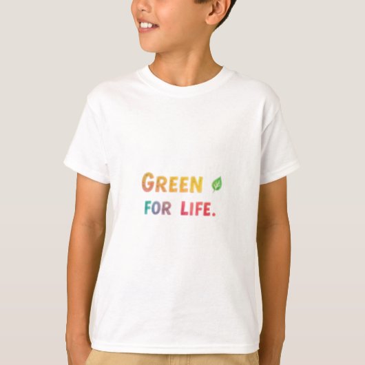 Groen voor Eco-vriendelijk T-shirt (Voorkant)