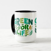 Groen voor het Milieuvriendelijke Leven Mok (Voorkant links)