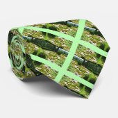 Groen voor mannen stropdas (Opgerold)