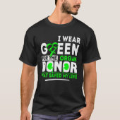 Groen voor orgaandonor - transplantatie levende ni t-shirt (Voorkant)